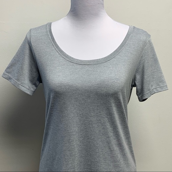 Nike |Women's Size Small| Gray Short Sleeve Logo Activewear Dri Fit T-Shirt Top - Picture 3 of 10